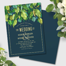 Overvloedige Herfst van de olievlek Greenery Blue  Kaart