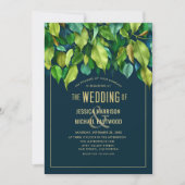 Overvloedige Herfst van de olievlek Greenery Blue  Kaart (Voorkant)