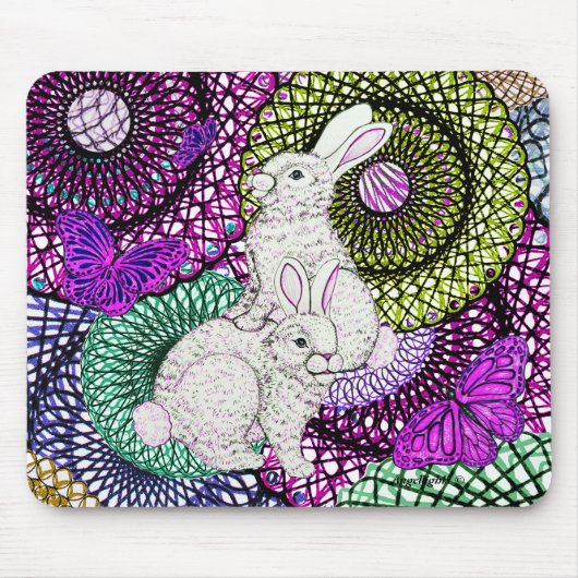 Overvloedige konijnen muismat (Voorkant)