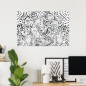 Overvloedige Konijnen Poster (Thuiskantoor)