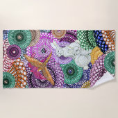 Overvloedige konijnen strandlaken (Voorkant)