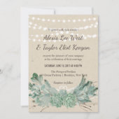 Overvloedige liefde-succulent string verlichting b kaart (Voorkant)