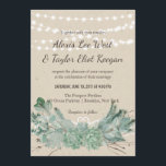 Overvloedige liefde-succulent string verlichting b kaart<br><div class="desc">Deze elegante en gesofisticeerde sappige uitnodiging mengt de waterverf succulente bloesems, eucalyptus, vetten, bladeren, sparren en twijgen tegen een artsy getextureerde achtergrond. Al standaardtekst (steekproefinfo) kan volledig met uw eigen formuleringen worden aangepast. Om de tekst te veranderen slechts, gebruik personaliseren het optie. Voor meer uitgebreide veranderingen, met inbegrip van het...</div>