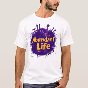 Overvloedige Life Rocks (levendig) T-shirt aan de