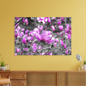 Overvloedige Magnolia Blooms Triptiek Canvas Afdruk (Insitu (Woonkamer))