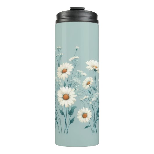 Overvloedige Margrietjes Thermosbeker (Voorkant)