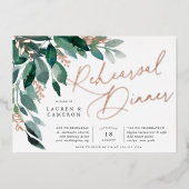 Overvloedige olie | repetitief diner folie uitnodiging (Voorkant)