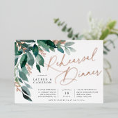 Overvloedige olie | repetitief diner folie uitnodiging (Staand Voorkant)