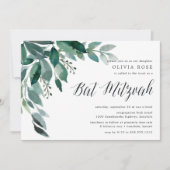 Overvloedige olie | Uitnodiging Bat Mitzvah (Voorkant)