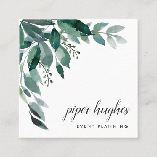 Overvloedige olie vierkante visitekaartje (Voorkant)