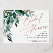 Overvloedige olie | VRIJGEZELLENFEEST Folie Uitnodiging (Voorkant)