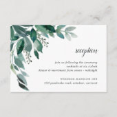 Overvloedige Ontvangstkaart met Gebladerte Informatiekaartje (Voorkant)