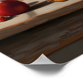 Overvloedige oogst gewassen rustieke boerderij poster (Hoek)