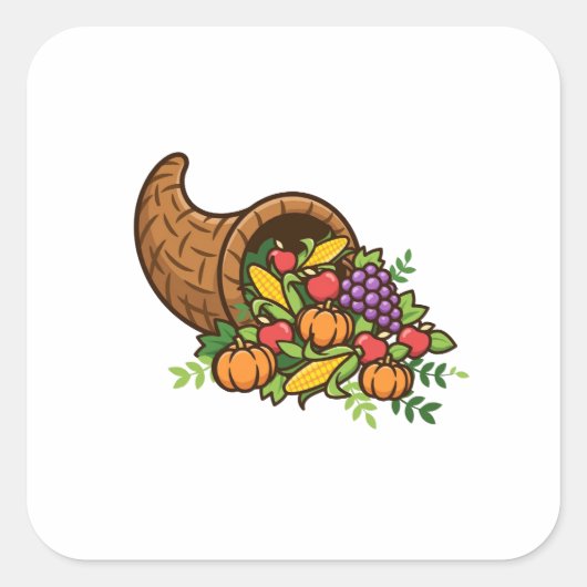 Overvloedige oogst herfst sticker (Voorkant)