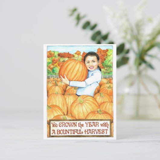 Overvloedige oogst Inspirerend Briefkaart (Staand voorkant)