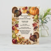 Overvloedige oogst Thanksgiving Kaart (Staand voorkant)