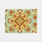 Overvloedige Oogstradiale Kunst Fleece Deken (Voorkant (Horizontaal))