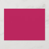 Overvloedige Roos Ruby Red Wedding Accommodaties Informatiekaartje (Achterkant)