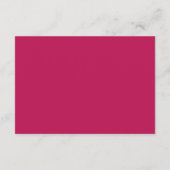 Overvloedige Roos Ruby Red Wedding Receptie Informatiekaartje (Achterkant)