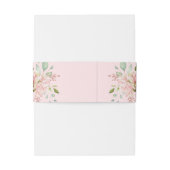 Overvloedige Rozen | Elegante roze bloemen bruilof Uitnodigingen Wikkel (Achterkant Voorbeeld)