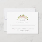 Overvloedige Rozen | Elegante roze bloemenbruiloft Kaart (Voorkant)