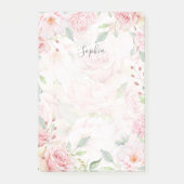 Overvloedige Rozen | Elegante roze bloemige Waterv Post-it® Notes (Voorkant)