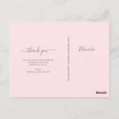 Overvloedige Rozen | Trouw Dankjewel Foto Briefkaart (Achterkant)