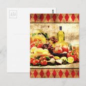 Overvloedige tabel briefkaart (Voorkant / Achterkant)