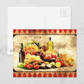 Overvloedige Tafel Briefkaart (Voorkant / Achterkant)