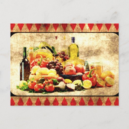 Overvloedige Tafel Briefkaart (Voorkant)