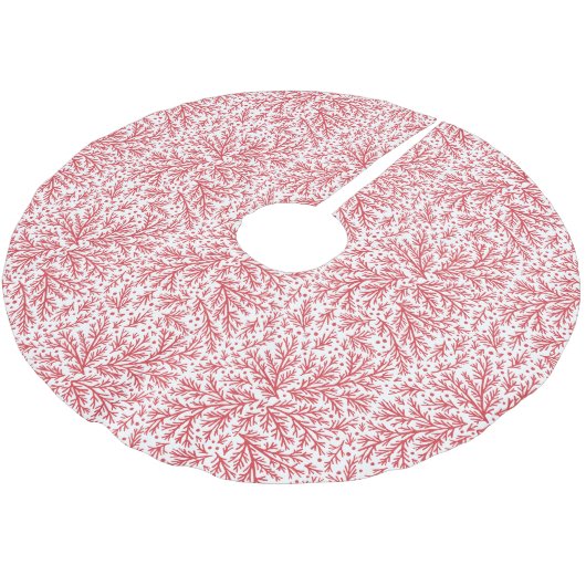 Overvloedige takken Rode en witte Jeneverbes Kerst Kerstboom Rok (Gekanteld)