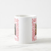 Overvloedige takken Rood en Wit Foto Kerstmis Koffiemok (Center)