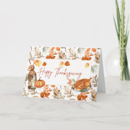 OVERVLOEDIGE THANKSGIVING KAART
