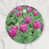 Overvloedige Tulpen Dank Je Bedankjes Labels (Achterkant)