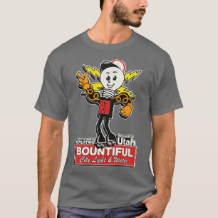 Overvloedige Utah City Light Water Reddy Kilowatt T-shirt
