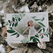 Overvloedige vakantiefotokaart | Bos Feestdagenkaart