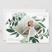 Overvloedige vakantiefotokaart | Bos Feestdagenkaart (Voorkant)