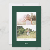 Overvloedige vakantiefotokaart | Bos Feestdagenkaart (Achterkant)