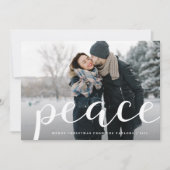 Overvloedige vrede | Vakantie fotokaart Feestdagenkaart (Voorkant)