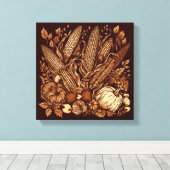 overvloedige vreugde canvas afdruk (Insitu (Houten vloer))