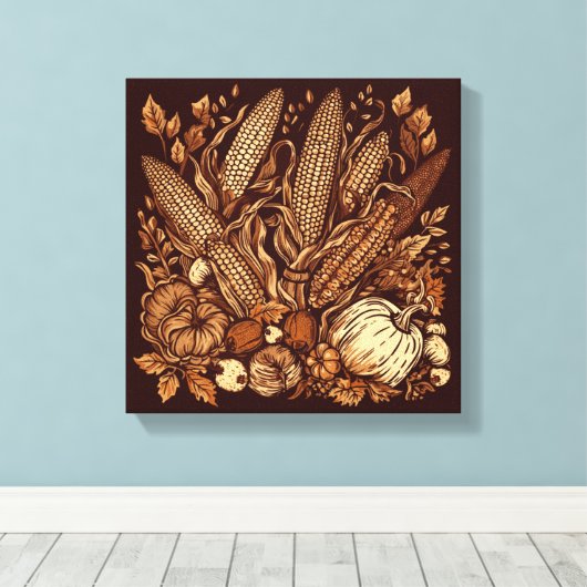 overvloedige vreugde canvas afdruk (Insitu (Houten vloer))