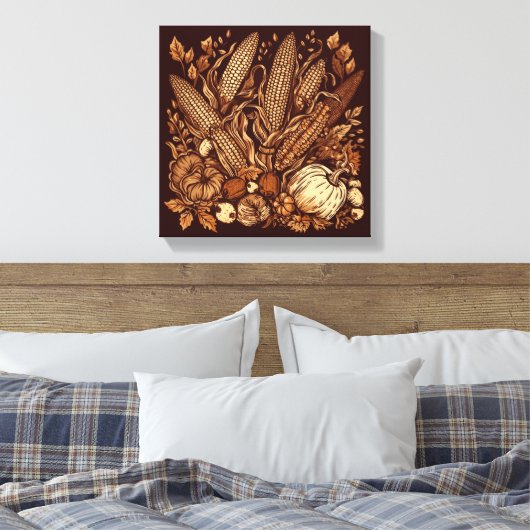 overvloedige vreugde canvas afdruk (Insitu (Slaapkamer))