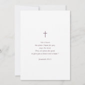 Overvloedige Wildflowers Zachte Waterverf Doop Kaart (Achterkant)