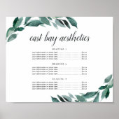 Overvloedige zakelijke dienstverlening of prijskaa poster (Voorkant)