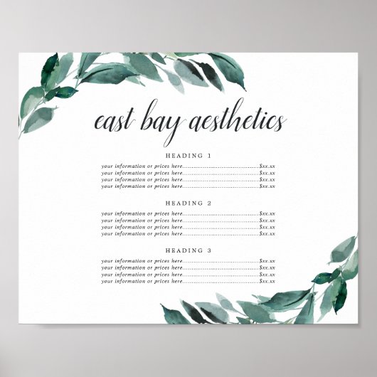 Overvloedige zakelijke dienstverlening of prijzenb poster (Voorkant)