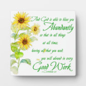 Overvloedige zegeningen fotoplaat (Voorkant)