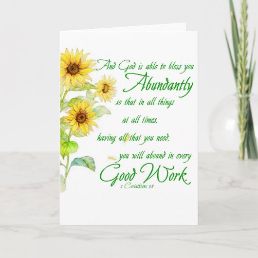 Overvloedige zegeningen kaart (Voorkant)