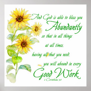 Overvloedige zegeningen poster