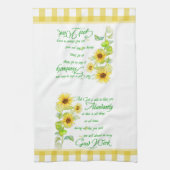 Overvloedige zegeningen theedoek (Verticaal)