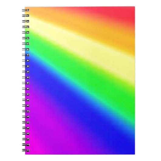 Overvloeide regenboogmulticolorpride notitieboek (Voorkant)